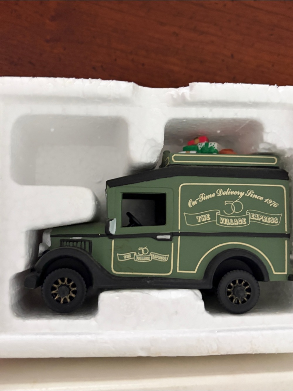 1995 Event Village Express Van Department 56 Christmas Xmas Hand Painted